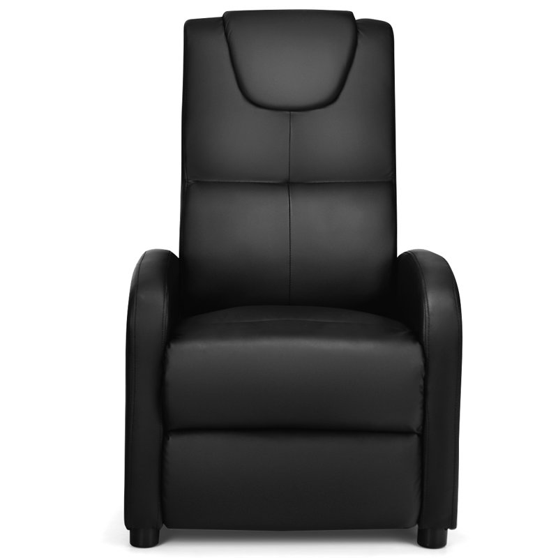 Latitude Run Electric Vibrating Leather Reclining Massage Chair